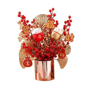 Decoratieve bloemen Traditionele Chinese jaar decoratie ornamenten huiswarming cadeau geluk