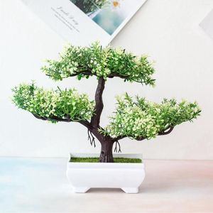 Decoratieve bloemen Trigeminale kleine cui simulatieplant ornamenten bonsai potplantsa uitstekende decoratie thuis planten nep