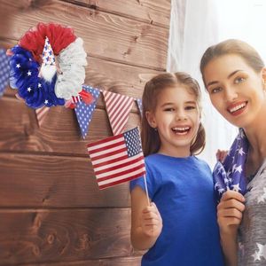 Fleurs décoratives Usa Jour de l'Indépendance Guirlande Décor patriotique Fournitures spéciales pour la fête