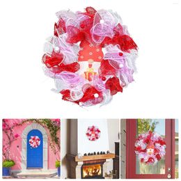 Decoratieve bloemen Valentijnsdag Parelkrans Creatief paar Jubileumdecoratie Liefde Muurhangend raam Zuignappen