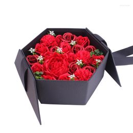 Fleurs décoratives saint valentin romantique Rose savon fleur coffret cadeau mariage maison Festival personnalisation avancée