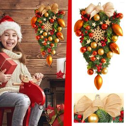 Decoratieve bloemen Valentijnsdagkransen Kerstdecoraties Halloween Witch Winne Deal -takken Rode Bessen Pinecones