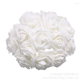 Decoratieve Bloemen Valentijnsdag Kunstplanten Voor Muur 50 st 8 CM Met Paal Simulatie PE Foam Rose Hand Holding Bloem