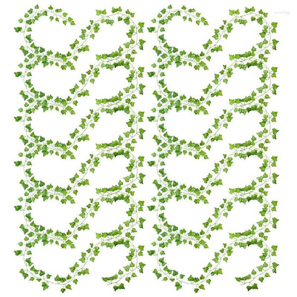 Fleurs décoratives vignes pour chambre verte plante artificielle suspendue feuilles de fougère persane 12 brins fausse feuille de lierre esthétique