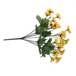 Dekorative Blumen im Vintage-Stil, künstliche Sonnenblume für Zuhause, realistischer Seiden-Sonnenblumenstrauß mit Stielen für Babyparty, Hochzeit, Herbstgas