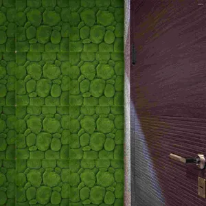 Fleurs décoratives Mur Artificielle Faux Décor Tapis Vert Conseil Panneaux Faux Gazon Confidentialité Décoration Tapis Mousse Panneau Simulation Artisanat Haie