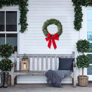 Decoratieve bloemen muur decor deur slinger raam krans hangende bruiloft feest huis vrolijk kerstfeest verlicht bord