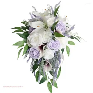 Fleurs décoratives Supplies de fleurs de chute d'eau pour le mariage et l'événement