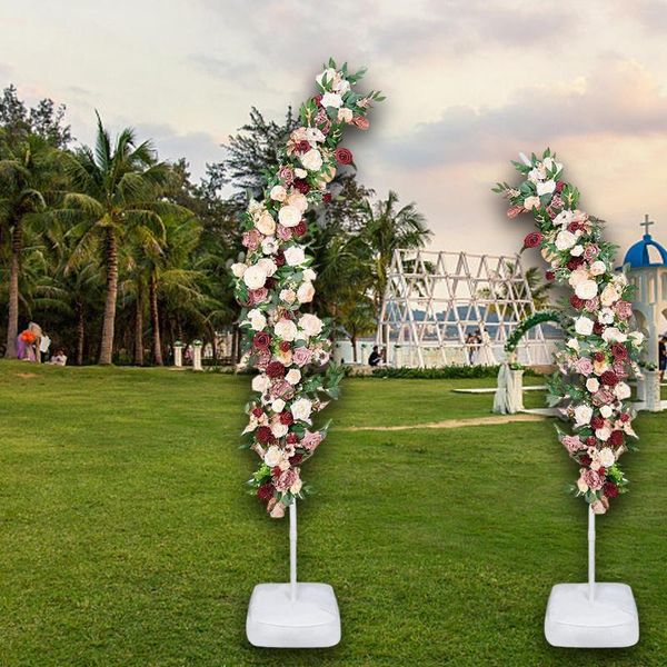 Fleurs décoratives arc de mariage ballon accessoires rideaux toile de fond décoration murale cérémonie fleur artificielle décoration