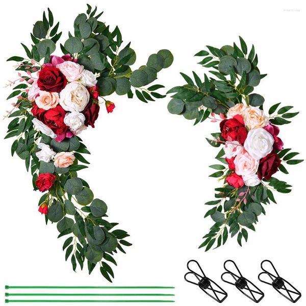 Fleurs décoratives de mariage arc arc fleur décoration rond