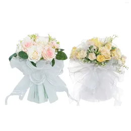 Fleurs décoratives Bouquets de mariage accessoires romantique artificiel pour cérémonie de vacances fête des mères saint valentin