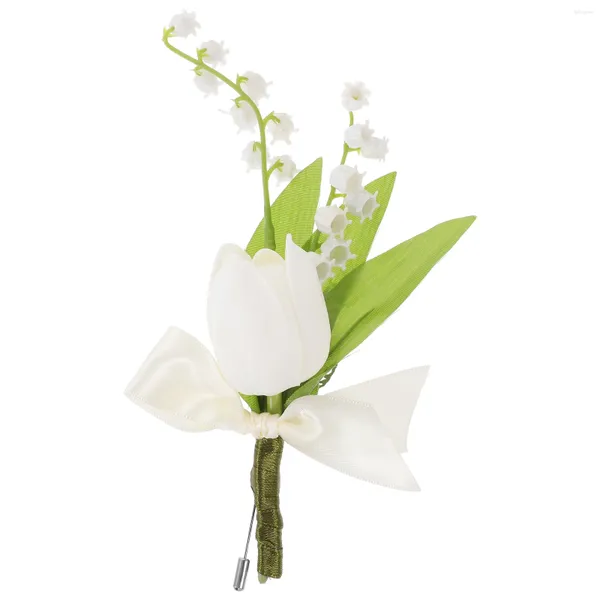 Fleurs décoratives Décor de mariage fausse fleur boutonnière accessoires pographiques