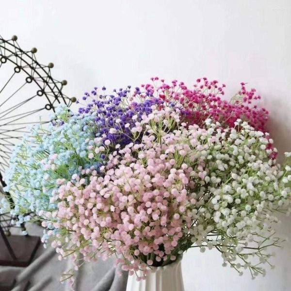 Fleurs décoratives département de mariage fournitures de fête Arrangement de fleurs étoile Mantian simulé faux gypsophile artificielle