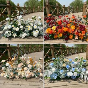 Decoratieve bloemen Wedding Place Flower Road Artificial El Decoration Long Hanging