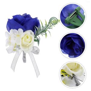 Fleurs décoratives fournitures de mariage Couple boutonnière décoration accessoires pographiques décorations de fête