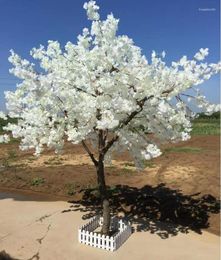 Fleurs décoratives blanches grandes simulation cerisier souhaitant faux