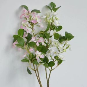 Decoratieve bloemen witte kleine appelroze wilde bloemen faux filler diy veer