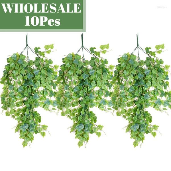 Fleurs décoratives en gros 10pcs 90cm plantes artificielles vignes fausse herbe pour la fête de mariage de Noël.