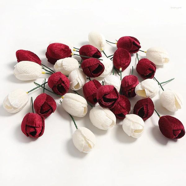Flores decorativas al por mayor de alta calidad Rose artificial para la decoración de bodas en el hogar