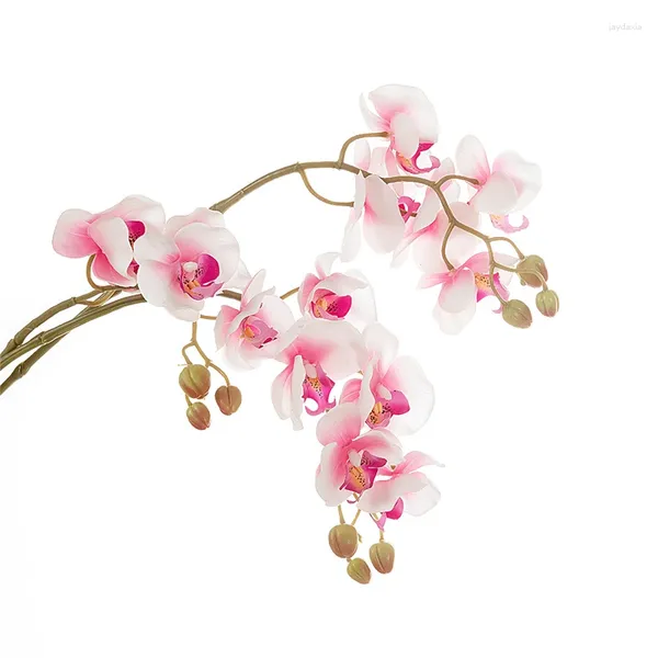 Fleurs décoratives en gros Phalaenopsis orchidée collée Magnolia Imitation fleur Rose maison décoration de mariage Rhododendron artificiel