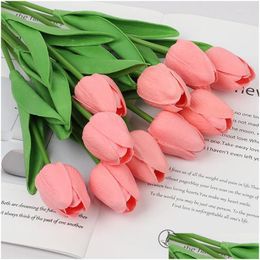 Flores decorativas atacado ponta flor buquê artificial 10/5pcs espuma pe falso para cerimônia de casamento decoração casa jardim dhvrb