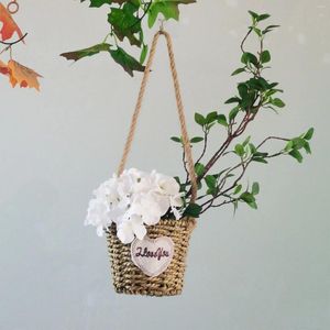 Decoratieve bloemen Wild Bloemdeur Mand Beer en Zomerkrans Welkom liefdesbord veranda boerderij voor voorkant buiten