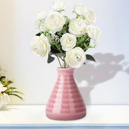 Fleurs décoratives Wisteria suspendue Simulation de fleurs artificielles bouquets de mariage rose bouquet d'automne en soie florale