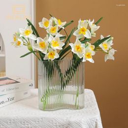 Decoratieve bloemen wqnjin single narcissus imitatie bloemenfeest bruiloft Noordse kunstmatige tafel decoratie pastorale stijl