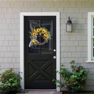 Fleurs décoratives couronne colorée artificielle fleurs sauvages à la maison d'été fermes