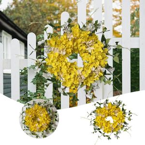 Decoratieve bloemenkransverlichting Batterij-aangedreven veerdeurdecoratie Vakantiesfeer Huisborden voor voorkant