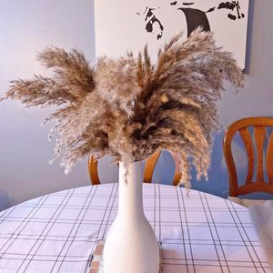 Decoratieve bloemenkransen 10-20pcs Stuur vaas bruiloft decoratie Pampas gras Flores Secas Gedroogde Party Dekoration Fleur Artificielle