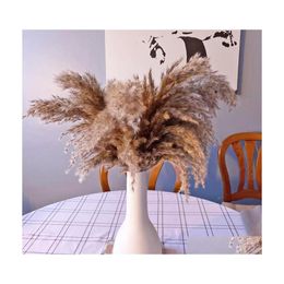 Decoratieve bloemen kransen 1020pcs sturen vaas bruiloftdecoratie pampas gras flores Secas gedroogde feestdekoratie fleur artificiell dhsik