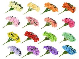 Fleurs décoratives couronnes 1236pcs mini étamines artificielles fleur de soie faux bouquet bricolage couronne de braquette accessoires