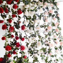 Couronnes de fleurs décoratives 180 cm 6 pieds grandes décorations de fête de mariage fleur en soie rose arrangement floral artificiel faux 3 couleurs