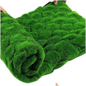 Decoratieve Bloemen Kransen 1M St Mat Groen Kunstgazon Tapijt Nep Gras Huis Tuin Mos Vloer Diy Bruiloft Decoratie drop Del Dhkag