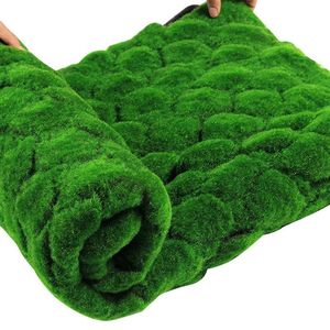 Fleurs décoratives couronnes 1M tapis de paille vert tapis de pelouse artificielle faux gazon maison jardin sol en mousse bricolage décoration de mariage GrassDecorati