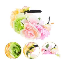 Couronnes de fleurs décoratives 1Pc attrayant bandeau coiffure unique bandeau cadeau de fête livraison directe maison jardin fournitures de fête Otlgj