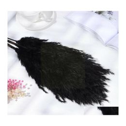 Flores decorativas Guirnaldas 1Pc Ramos secos negros Tallos de plantas Caña Flor real Pampas Boda Artesanía Disparos Hierba Decoración Natural Dht1V