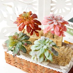 Décoratif Fleurs Couronnes 1 pc Maison Mini Plante Artificielle Succulentes Fleur Simulation Charnu En Pot Bureau Café Boutique Décoration DIY Bo