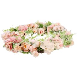 Fleurs décoratives couronnes 1pc showcase suspendu couronne de couronne de mariage maison romantique Garland Pendant
