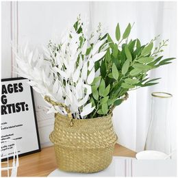 Decoratieve Bloemen Kransen 1Pc Simate Plant Takken Olijfboom Kunstplanten Simatie Blad Thuis Feestdecoratie Benodigdheden Drop De Dhhu2