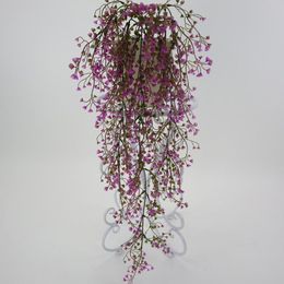 Guirnaldas de flores decorativas, 1 Uds., vid de flores artificiales de plástico, decoración de jardín, guirnalda colgante, plantas, decoración de boda para el hogar