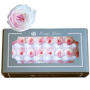 Couronnes De Fleurs Décoratives 2-3cm Préservées 21pcs Par Boîte Éternelle Austin Rose Fleur Cadeau D'anniversaire Saint Valentin Décoration De Mariage Ho