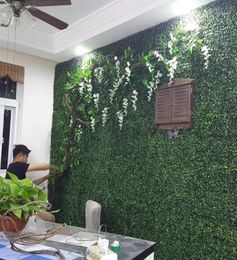 Fleurs décoratives couronnes 200 pcs par lot simulation de tapis de gazon artificiel en plastique buis de buis de bois tapis 25cm25 cm verte pour H2597006