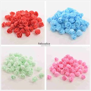 Couronnes De Fleurs Décoratives 20 pcs 3.5 cm Mousse Rose pour Ours Fleurs Artificielles Bricolage Boîte De Cadeaux De Mariage Décoratif De Noël Décor À La Maison HKD230818