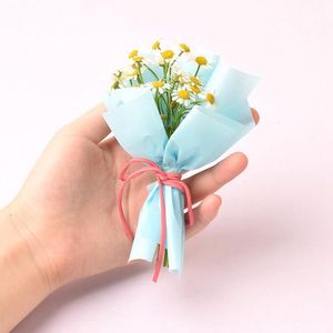 Decoratieve bloemen kransen 20 stks boeket handgemaakte doe -het -zelf inpak papier plakboek bruiloft blank cadeau ambacht feest huisdecoratie benodigdheden