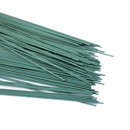 Couronnes De Fleurs Décoratives 25pcs 2 # 20cm Emballage En Plastique Vert Fleur Bâton Ruban Floral Fil De Fer Maille Stub Tiges Artisanat Décor Savon Tenant St