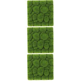 Couronnes de fleurs décoratives 3pcs mousses de mousse simulées décor de fond de mur pour la décoration de jardin de barre de bureau à domicile tout le matériel de fleur de bricolage 221118