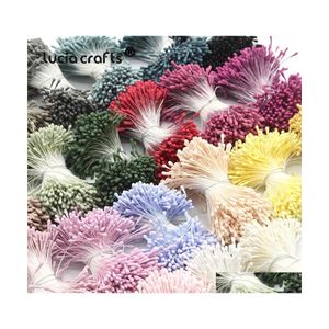 Decoratieve bloemen kransen 400 stks /lot meeldraden 2mm diy kunstmatige krans voor bruiloftsfeest woning decor drop levering tuin feesten s dhfij