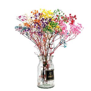 Couronnes de fleurs décoratives 40cm, Bouquets de fleurs Gypsophila préservées, cadeau pour fête de mariage, décoration de salon